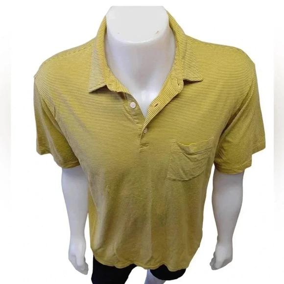 Patagonia Golf Polo Shirt Yellow Size XL - Picture 2 of 8